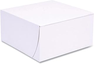 SOUTHERN CHAMPION TRAY SCT White One-Piece Non-Window Bakery Boxes, Standard, 8 x 8 x 4, White, Paper, 250/Bundle