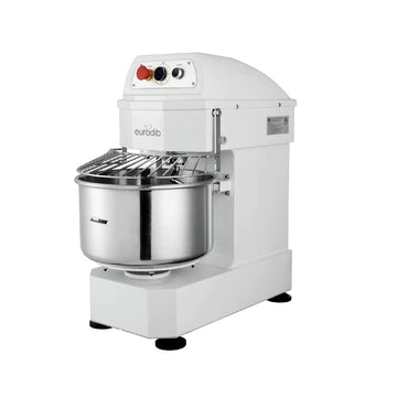 20-Quart Commercial Spiral Dough Mixer by Eurodib – 20.0 quarts, Cast Iron, White, Model LM20T