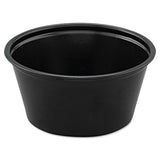 Dcc P200BLK Polystyrene Portion Cups44; 2 oz. - Black