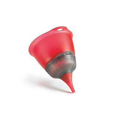 3 in 1 Funnel Set Red by Cuisipro – Medium, 3 cups, Plastic, Red, Model 1562