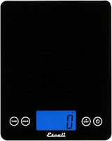 Escali 2210IB ArtiXL Extra-Large Glass Digital LCD Display Kitchen Scale, Measures Liquid and Dry Ingredients, Tare Function, 22lb Capacity, Black
