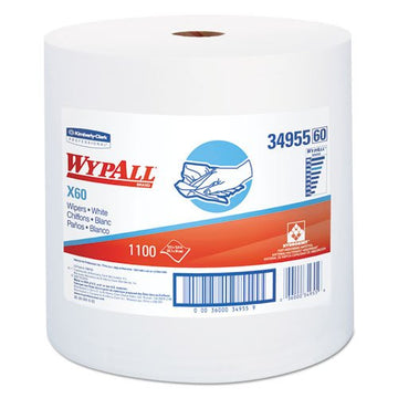 WYPALL X60 Wipers by Kimberly-Clark – White, Pack of 1100, Model kcc 34955