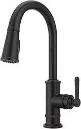 Pfister GT529-TDY, Port Haven 1.8 GPM Deck Mounted Pull Down Kitchen Faucet, Tuscan Bronze