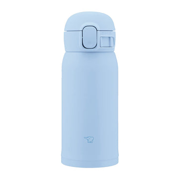 Stainless Steel Mug by Zojirushi – 12 Ounces, Stainless Steel, Soft Blue, Model SM-WS36-AM