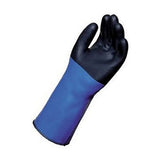 MAPA Temp-Tec Rough Finish Neoprene Gloves by MAPA Professional – 10, Neoprene, Black/Blue, Model 332420