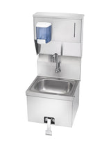 Hand Sink by Krowne – 15"L x 16"W x 24"H, Stainless Steel, Model HS-16