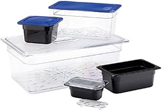 Carlisle FoodService Products StorPlus Flat Lid, Cover for Half Size Food Pans, 12.75" x 10.375", 6 Count, Clear