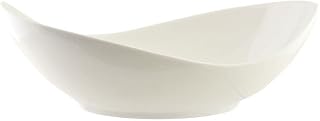 10 Strawberry Street Whittier 9.5"/8.5 Oz Canoe Bowl, Set of 3, White