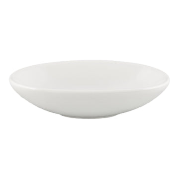 Ventana Oval Bowl by Vertex China – 0.5 gallons, Porcelain, Porcelain White, Pack of 12, Model AV-B21