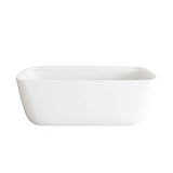 Elegant Kitchen And Bath 67" Soaking Bathtub In Glossy White With Polished White by Lighting Design – pure acrylic, White, Model BT10567GW-WHT