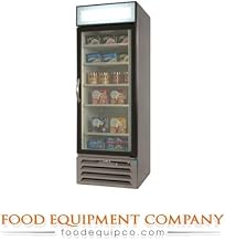Beverage-Air MMF23-1-W-LED MarketMax 27" One Section Glass Door Reach-In Merchandiser Freezer with LED Lighting 23 cu.ft. Capacity White Exterior and Bottom Mounted