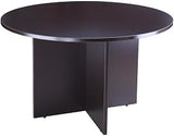 Boss Office Products 42" W Conference Table with 4 Mesh Chairs in Mocha