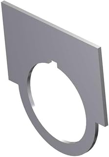 SIEMENS 52NL02 Heavy Duty Legend Plate, Water and Oil Tight, Class 51 and 52, 1-7/16" Height, 2" Width, Brushed Aluminum, Blank