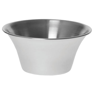 Flared S/S 6 Ounce Sauce Cup - 12 / CS by Tablecraft – 6.0 ounces, Stainless Steel, Pack of 12, Model 5064