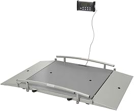 Health O Meter 2650KL Digital Wheelchair Dual Ramp Scale, Capacity 1000 lbs, 31-1/2" x 31-1/2" Platform, 10" Width X 31-1/4" Depth Ramp