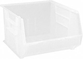 QUANTUM STORAGE SYSTEMS K-QUS270CL-1 Ultra-Stack and Hang Bins, 18 inch x 16-1/2 inch x 11 inch, Clear