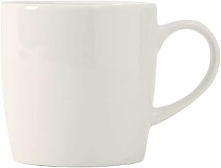 Tuxton Modena Pearl White 10-1/2-Ounce Mug, Case of 24, White; Scratch Resistant; Chip Resistant; Lead & Cadmium Free; Dishwasher, Microwave, Oven Safe