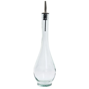 Siena 16 Oz. Green Tint Glass Oil Bottle by Tablecraft – 16 Ounces, 16.0 fluid_ounces, Glass, Clear, Model H931