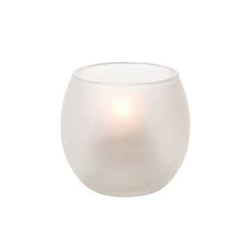 Satin Crystal Small Bubble Glass Tealight Lamp by Hollowick – Glass, Model 5119SC