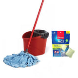 Bucket & MF Cloth Mop + 1 Citrus PAC (Variety Pack) by O-Cedar – QW +1 MF W/Citrus PACS, Microfiber, Black/Red, Model Quickwring