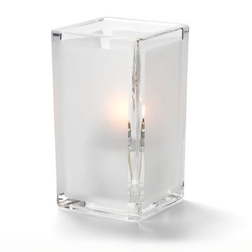 Quad Clear Satin Panel Votive Lamp by Hollowick – 2.50x2.50x4.38, In Description, Check Images, Model 6109F