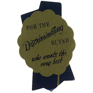 East West Label for The Discriminating Buyer Who Wants The Very Best Die-Cut Greaseproof Meat Label Gold | 1000/Roll by EastWest – Gold, Pack of 1000, Model LABEL:FOR THE DISCRI