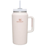 Quencher H2.0 FlowState Stainless Steel Vacuum Insulated Tumbler with Lid and Straw for Water by STANLEY – 64 oz, 1.0 cups, Stainless Steel, Rose Quartz, Model FlowState Tumbler