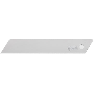 18mm Solid Utility Knife Blades (L-SOL-10B) - 10 Blades by OLFA – 18 millimeters, Alloy Steel, Silver, Model 9009