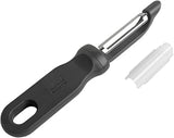 Kuhn Rikon Classic Swivel Peeler, Vegetable Peeler with Straight Stainless Steel Blade, Potato Peeler for Fruits and Vegetables