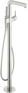 hansgrohe Talis S Freestanding Tub Filler Trim with 1.75 GPM Handshower in Brushed Nickel
