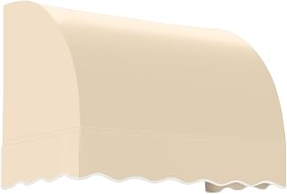 Awntech 4' Savannah (52.5"-44"-36") Waterfall Closed-Sides Awning, Tan