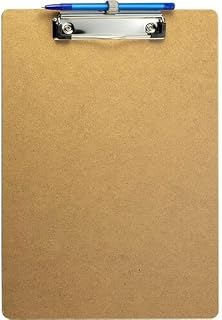 Officemate OIC83826 Low Profile Wood Letter Size Wood Clipboard with Pen Holder Brown - Pack of 6