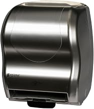 San Jamar Summit Hybrid Roll Paper Towel Dispenser, Manual and Automatic,for Bathroom and Kitchen, 16.5" x 13" x 9.25", 1 Count, Stainless Steel