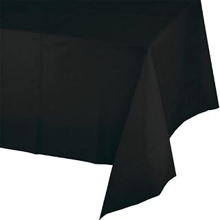 Creative Converting Party Supplies, 54" x 108", Black Velvet