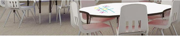 Correll A3060-TRP-01-14-01 24 x 48 in. Deluxe High-Pressure Top Activity Tables Walnut