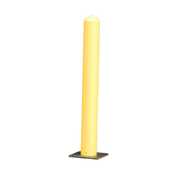 Poly Bollard Post by Eagle – High-Density-Polyethylene, Yellow, Model 1733