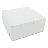 SCT Bakery Boxes White Paperboard 7 x 7 x 3 250/Carton by Reg – 250.0 liters, Cardboard, White Outside, Brown Inside, Model SCH0917