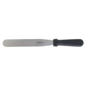 Spatula with Black Plastic Handle Stainless Steel - 6"L Blade by HUBERT – Medium, Stainless Steel, Silver, Model GS-10508150AK