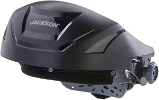 Jackson Safety High Impact Resistant F4XP Premium Crown with Ratcheting Headgear, Universal Window Pattern (Window Not Included), Black, 14260