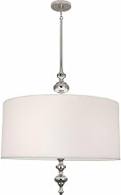 Robert Abbey S1225 Arthur - 3 Light Pendant-29.5 Inches Tall and 27 Inches Wide, Finish Color: Polished Nickel, Installation: Traditional