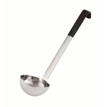 4970410 Ladle - Short Handled 4 oz. Capacity by Vollrath – 18.50x3.50x3.50, Stainless Steel, Black, Model 4970420