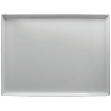 White Plastic Display Merchandising Tray Melamine Rectangular - 26" L x 20" W x 1 1/2" H by HUBERT – Melamine, White, Model H0070-WHITE