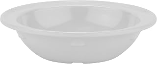 G.E.T. DN-350-W-EC 5 oz. White Rimmed Bowl, Break Resistant, Supermel (Pack of 4)