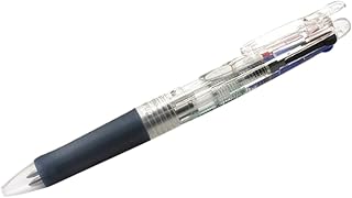Zebra Technologies Zebra Clip-On G Series 3 Color Ballpoint Multi Pen, 0.7 mm, Clear Body (B3A3-C)