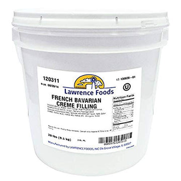 Filling French Bavarian Cream 2 Gallon by Lawrence Foods – 2 Gallon