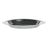 15 oz Au Gratin Dish Oval Stainless Steel by HUBERT – 15.0 ounces, Stainless Steel, Silver, Model AG015