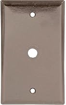 Cooper Wiring Devices 2128B-BOX 1 Gang Standard Size Telephone Wallplate Brown