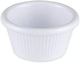 GET RM-387-W Melamine Ramekins, 2 Oz, 3" Diameter x 1.5" Deep, White, Case of 4 Dozen