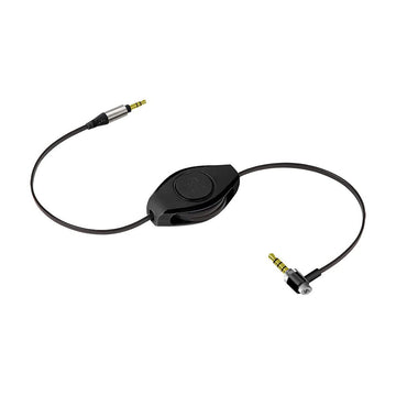 5-Foot Retractable Microphone and Auxiliary Cable by ReTrak – 6- Feet, With Microphone, Model ETPRAUXMIC