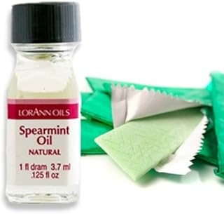 LorAnn Oils Super Strength Flavoring - Used For Candy Making, Flavoring, Baking, Hard Candy, & Flavor Oils - Bold, Natural Flavors 4X Stronger Than Extracts - Spearmint Oil, Pack of 2, 0.125 fl oz